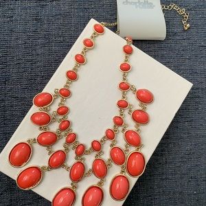 Coral statement necklace
